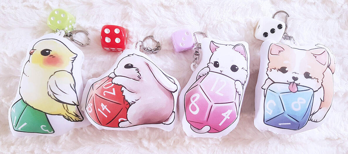 Dice Pets Pillow Charms