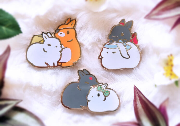 Danmei Bunny Pins